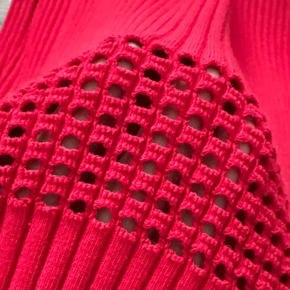 Zara Scarlet Ribbed Midi Dress - Picture 7 of 9